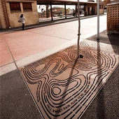 Griglia d'albero Corten e protezione